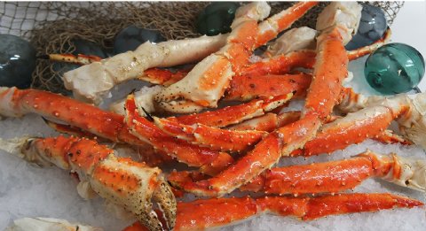 JUMBO Alaskan Red King Crab Legs - 10 lb package!  Overnight Priority Shipping Included!