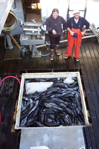 Capt. William and crew on deck